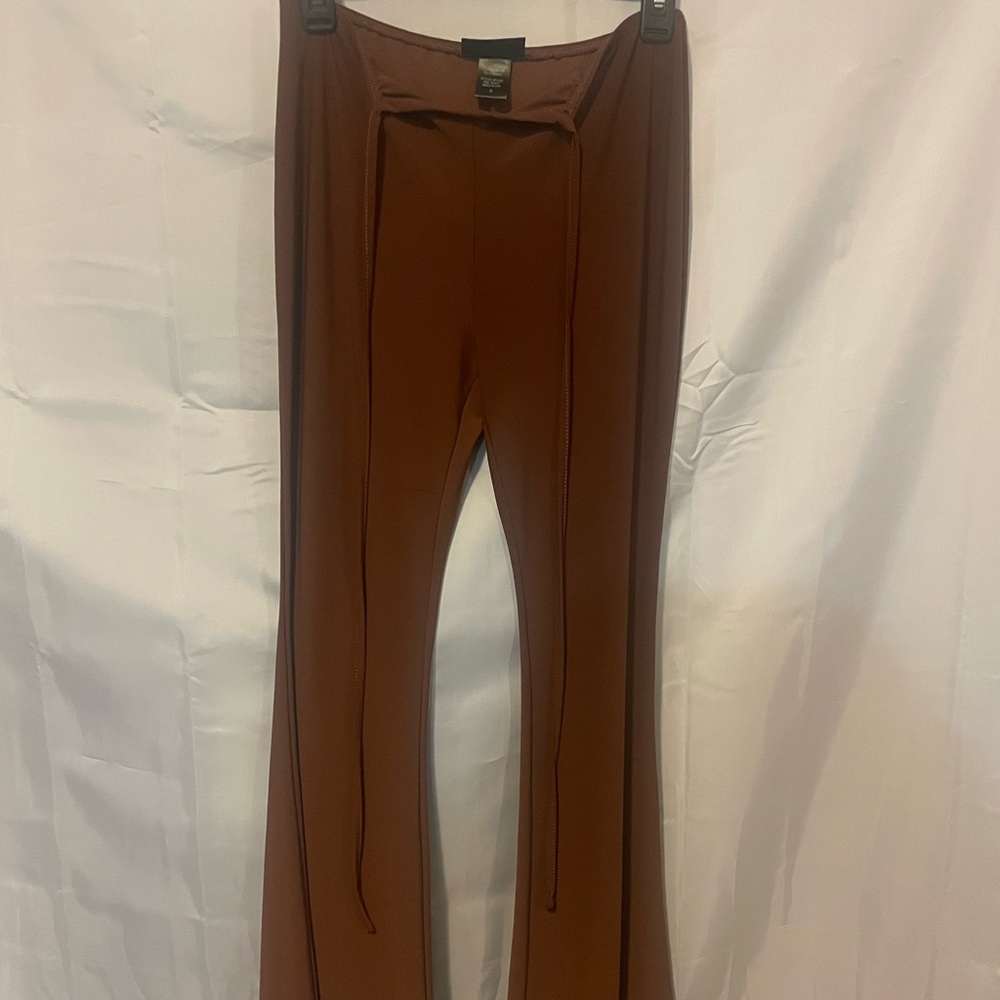 Cute Brown Just Polly Flare Pants